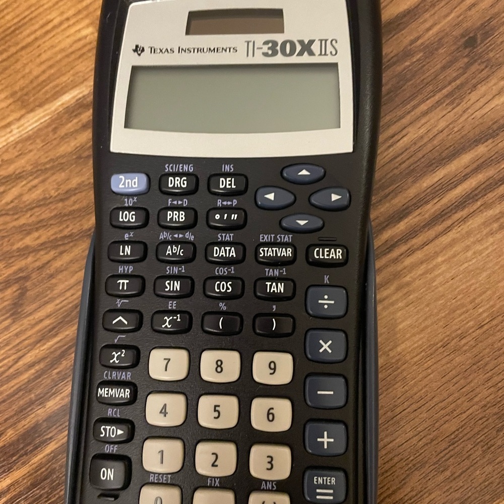 Texas Instruments TI-30X IIS Calculator in Black and Gray- no cover, works